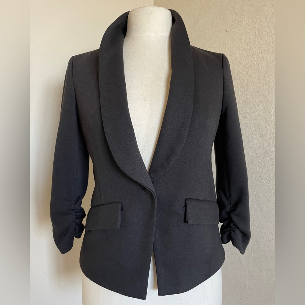 Soft Fitted Black Blazer, Size XS